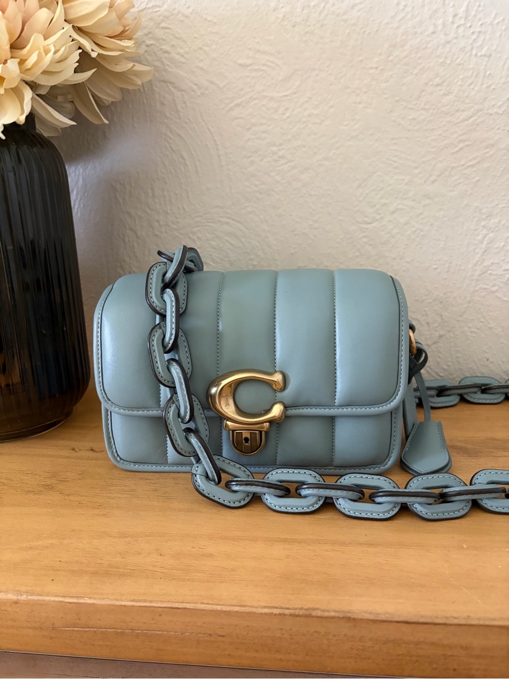 Coach Quilted Studio in Sage